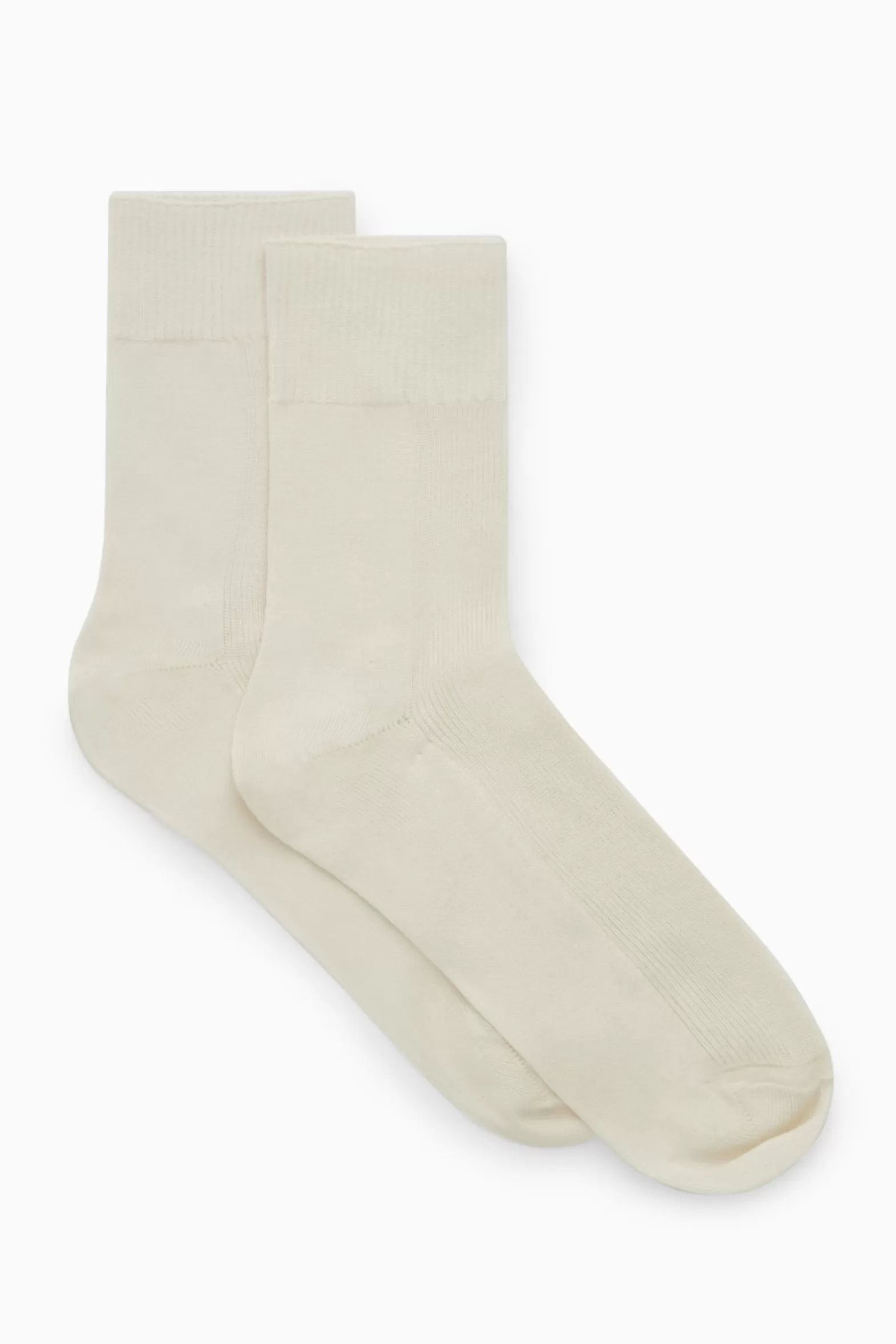 COS 2-PACK RIBBED PANEL SOCKS
