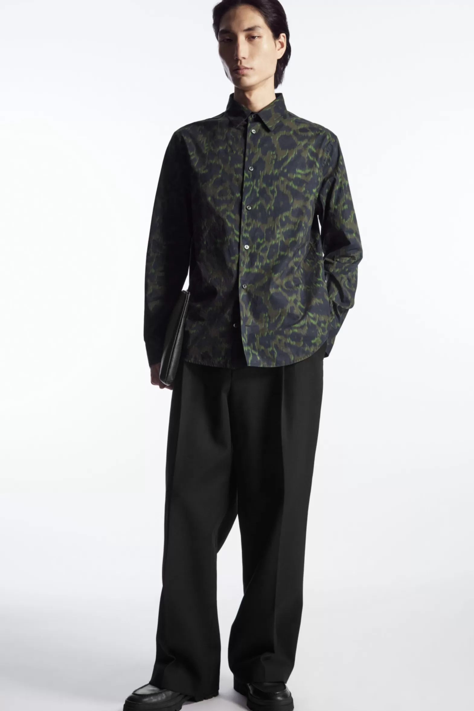 COS ANIMAL-PRINT TAILORED SHIRT