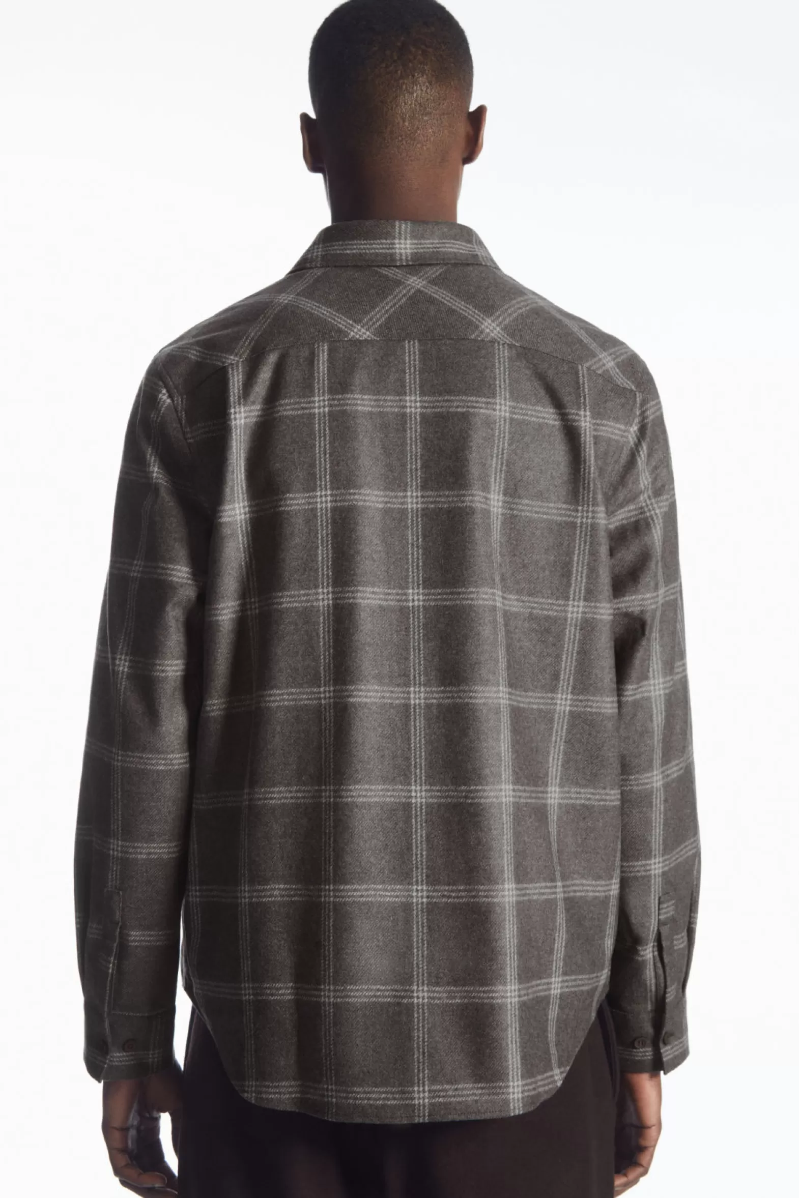 COS CHECKED WOOL SHIRT
