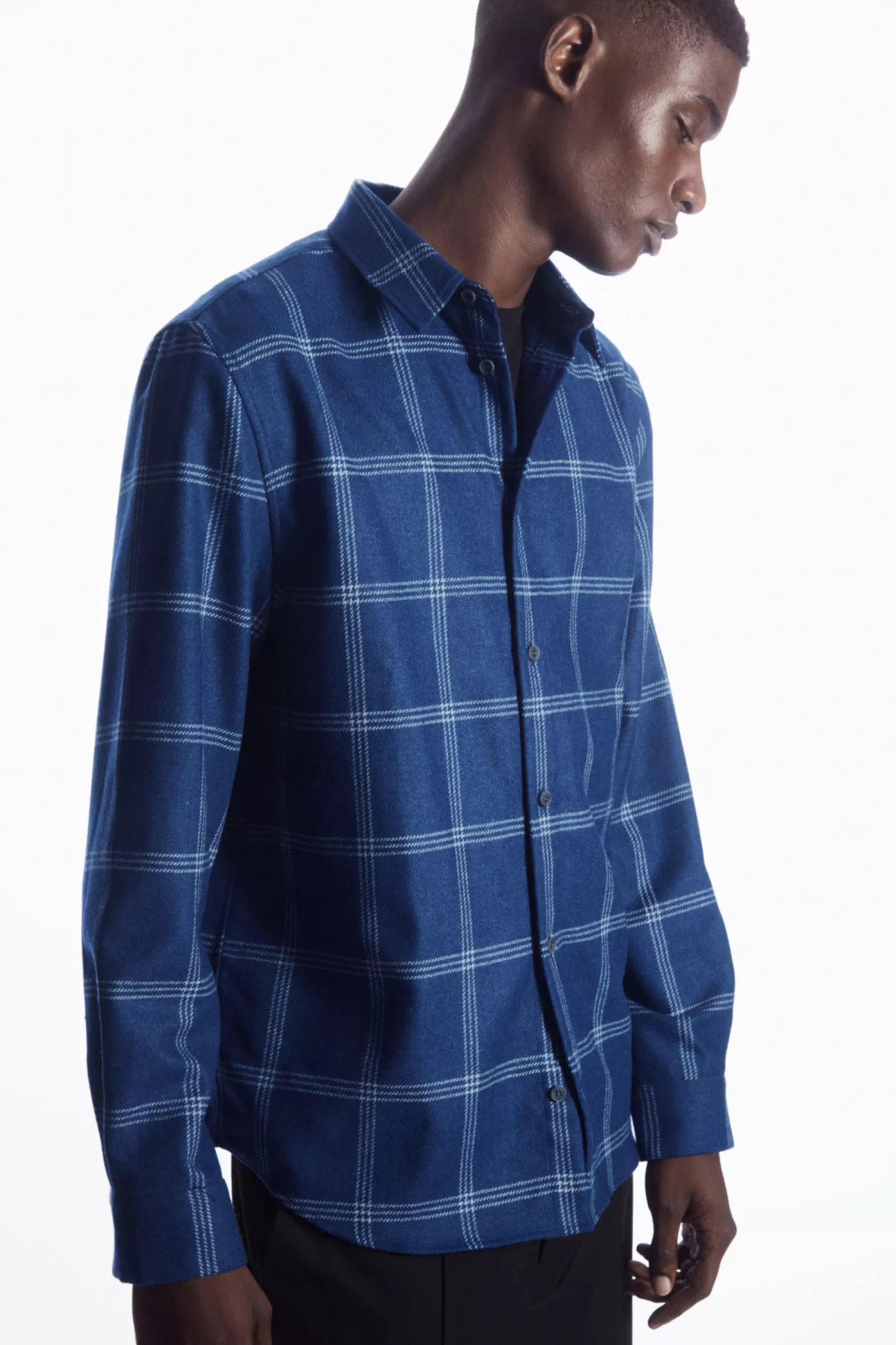 COS CHECKED WOOL SHIRT