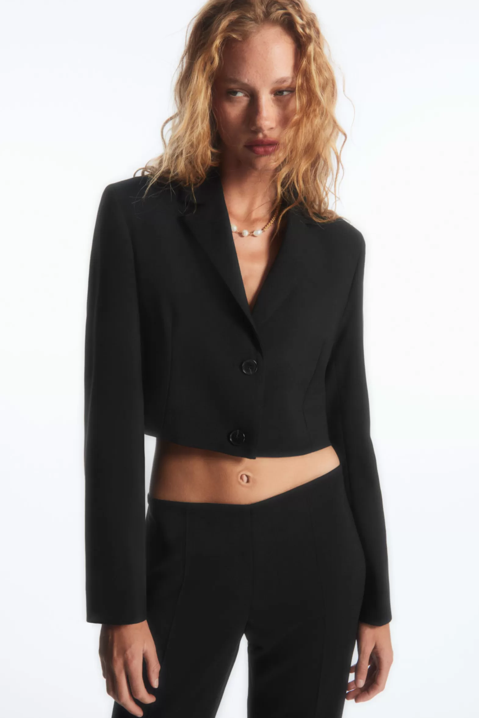 COS CROPPED WOOL BLAZER