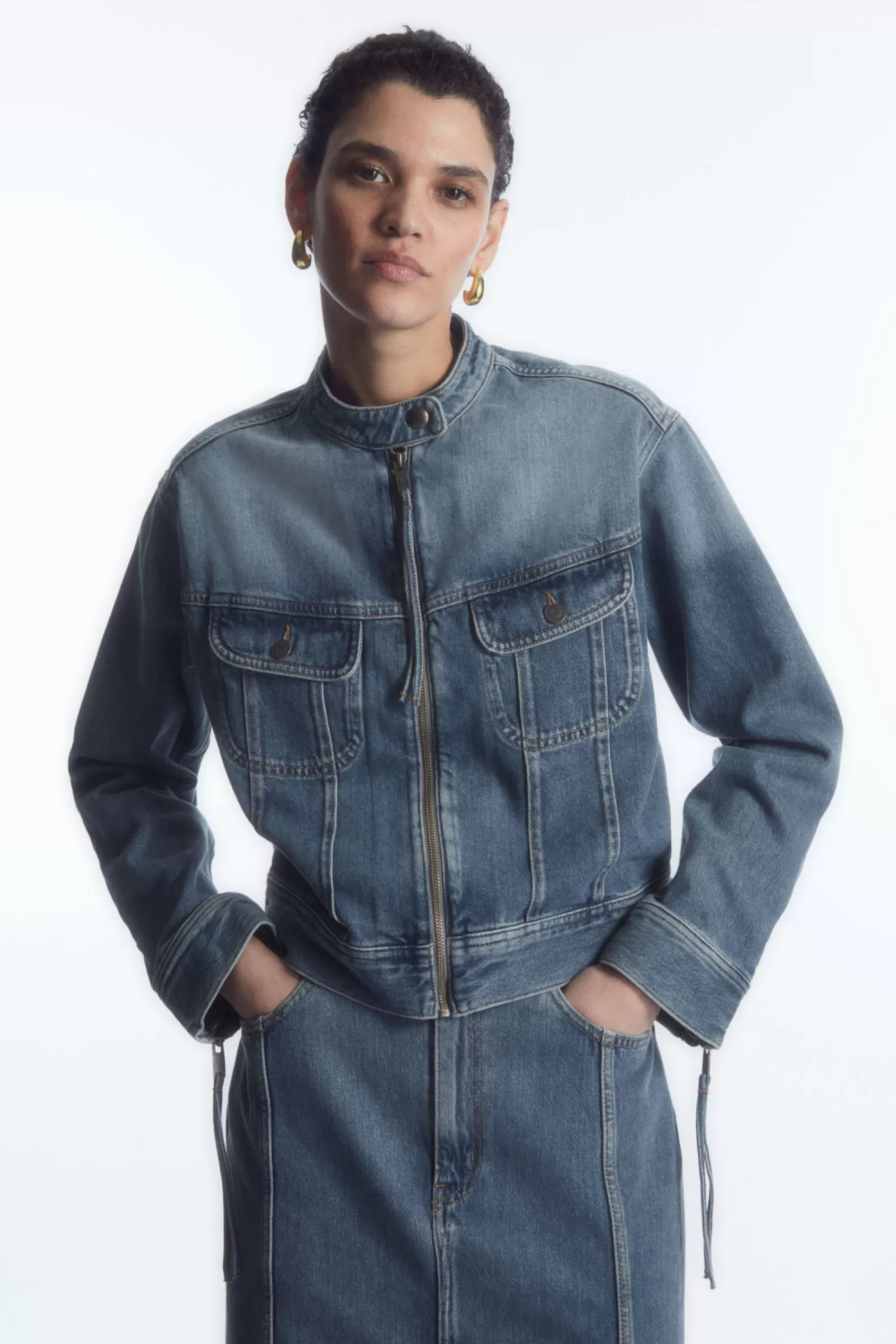 COS DENIM MOTO JACKET