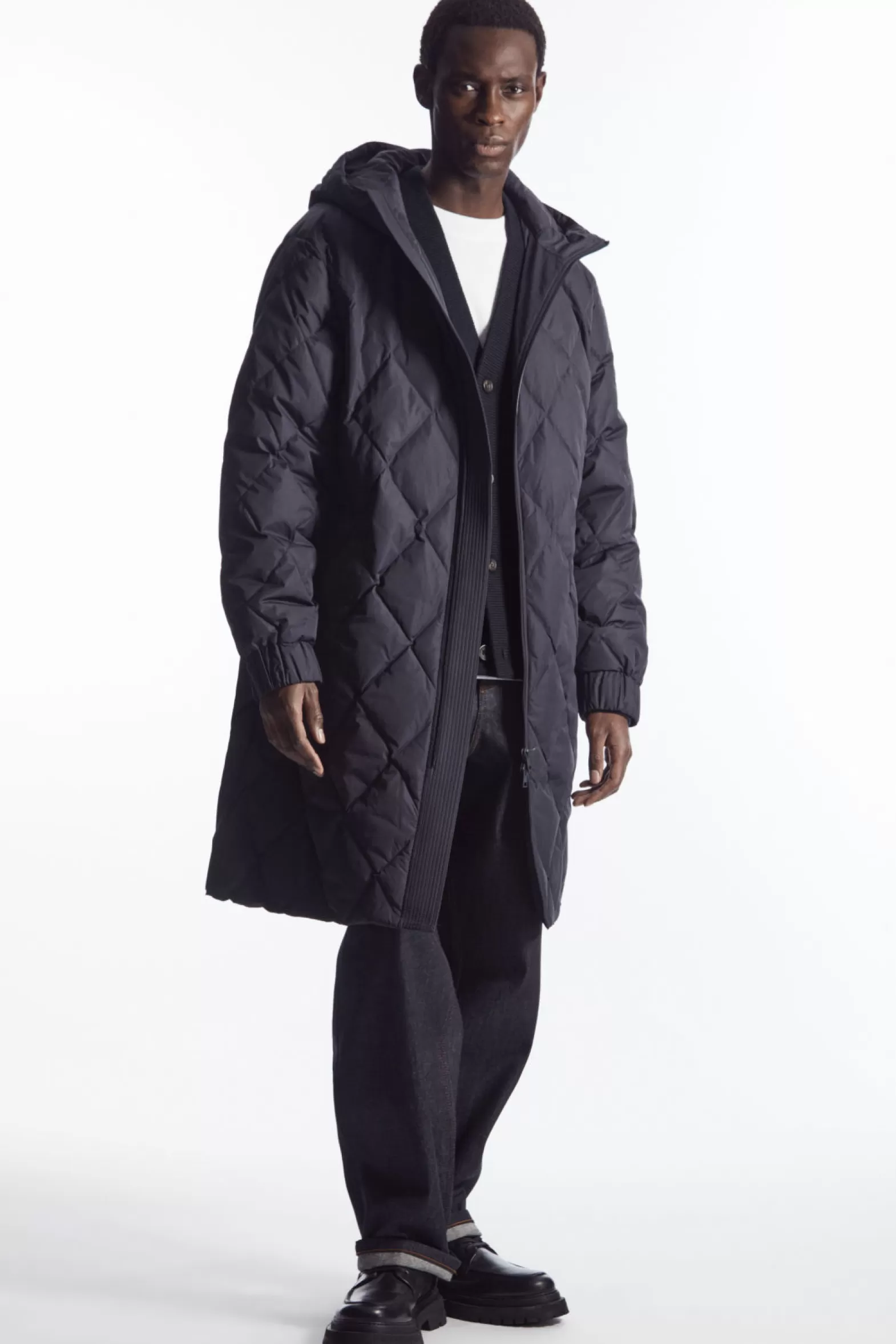 COS DIAMOND-QUILTED PADDED PARKA