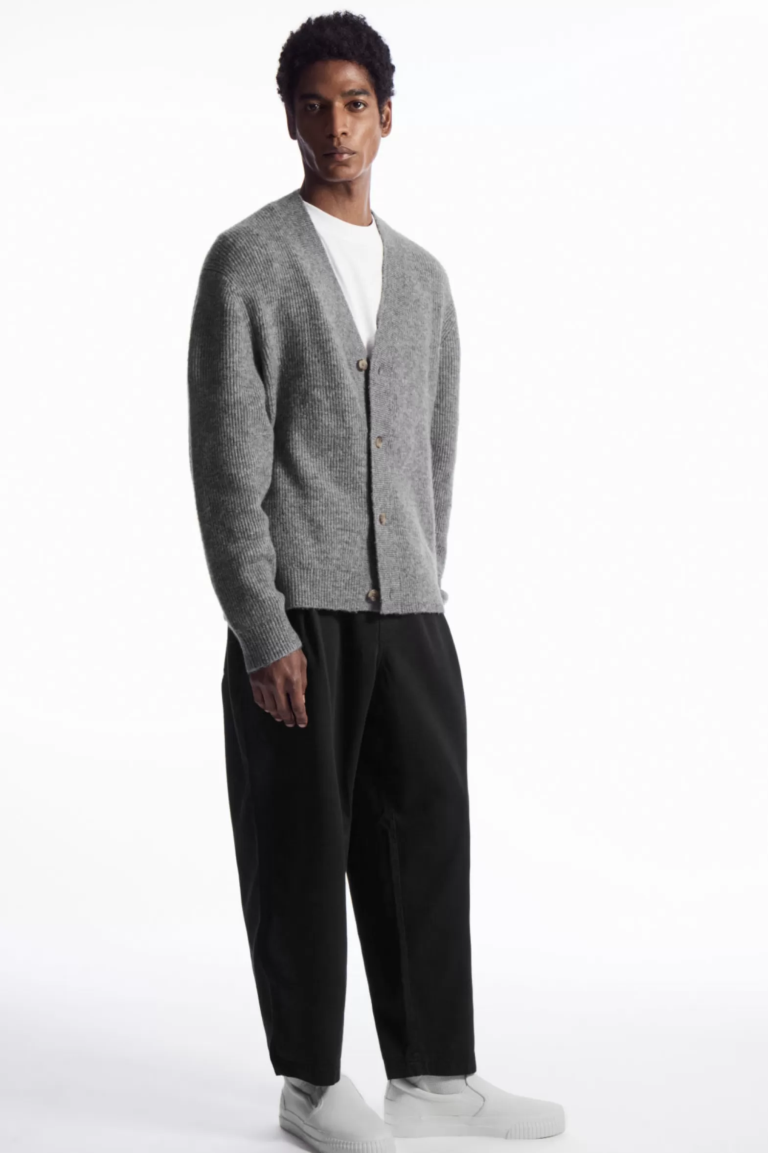 COS ELASTICATED TWILL TROUSERS