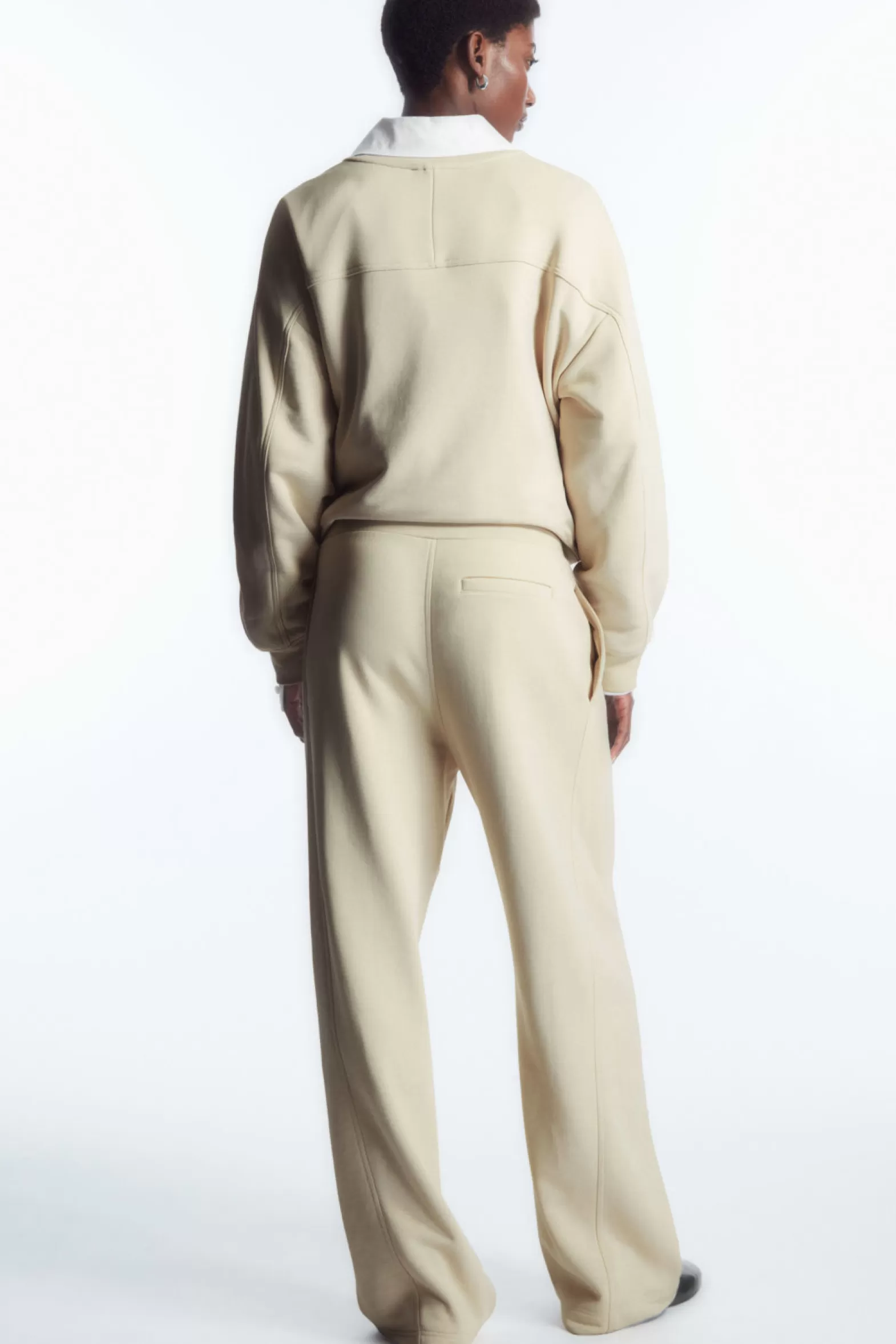 COS EXPOSED-SEAM JERSEY SWEATPANTS