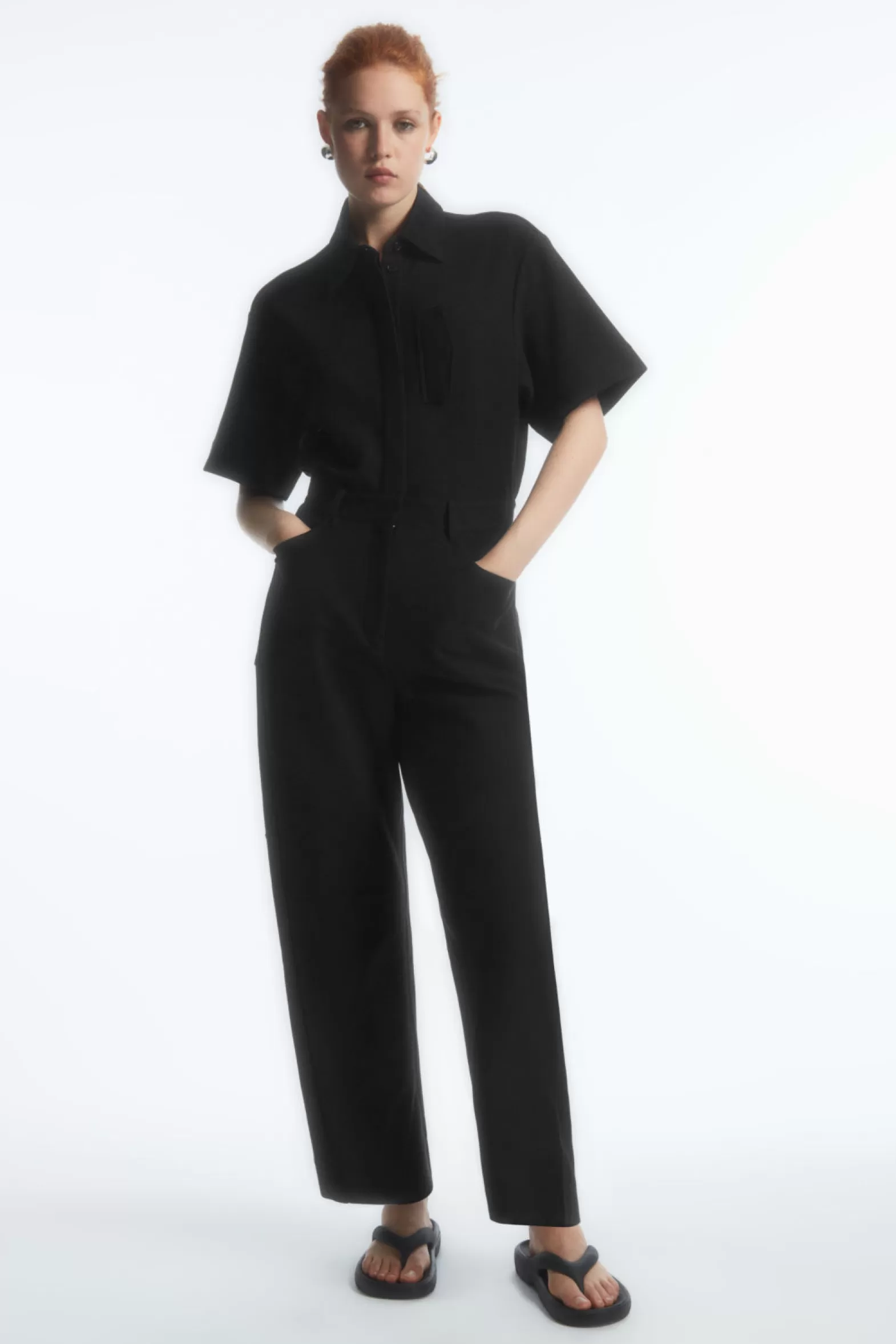 COS JERSEY UTILITY JUMPSUIT