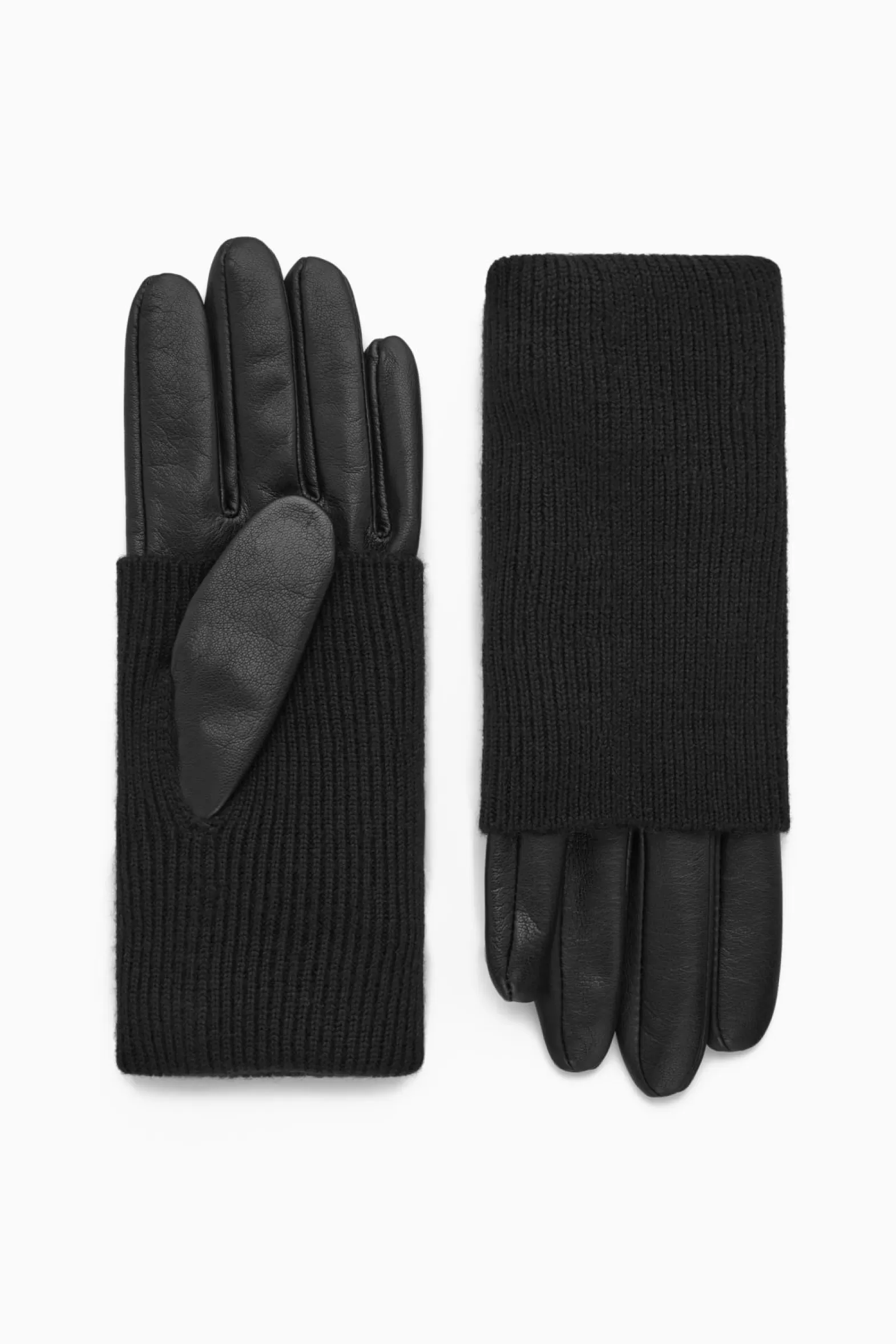 COS LAYERED LEATHER GLOVES