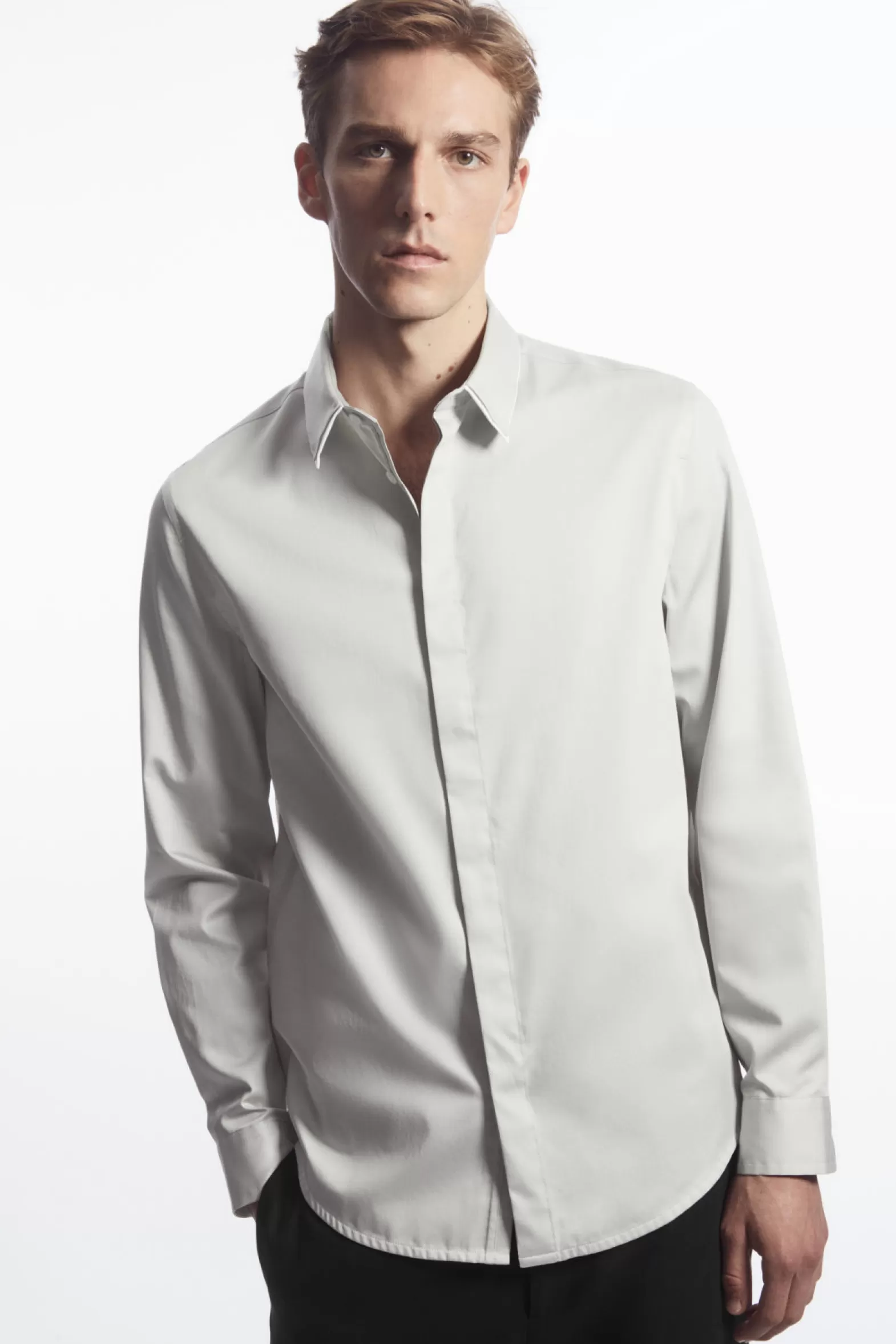 COS LAYERED-COLLAR DRESS SHIRT - REGULAR