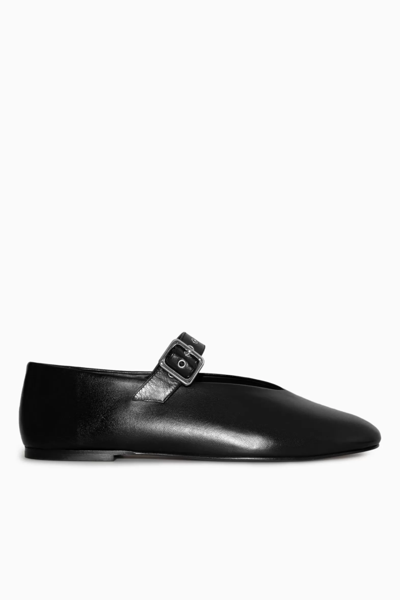 COS LEATHER MARY-JANE FLATS