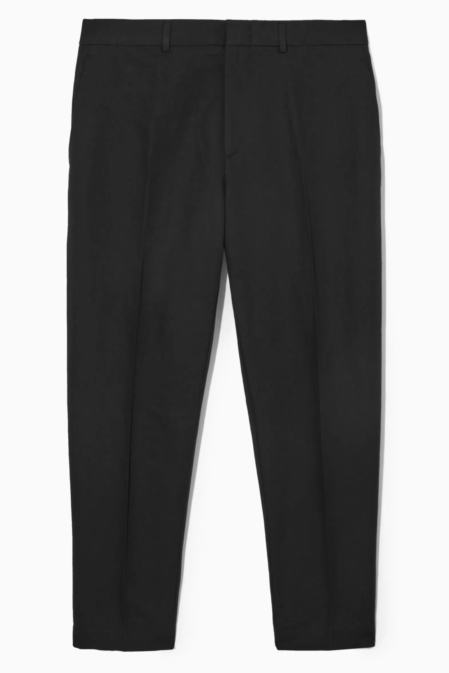 COS LINEN AND COTTON-BLEND TAILORED TROUSERS