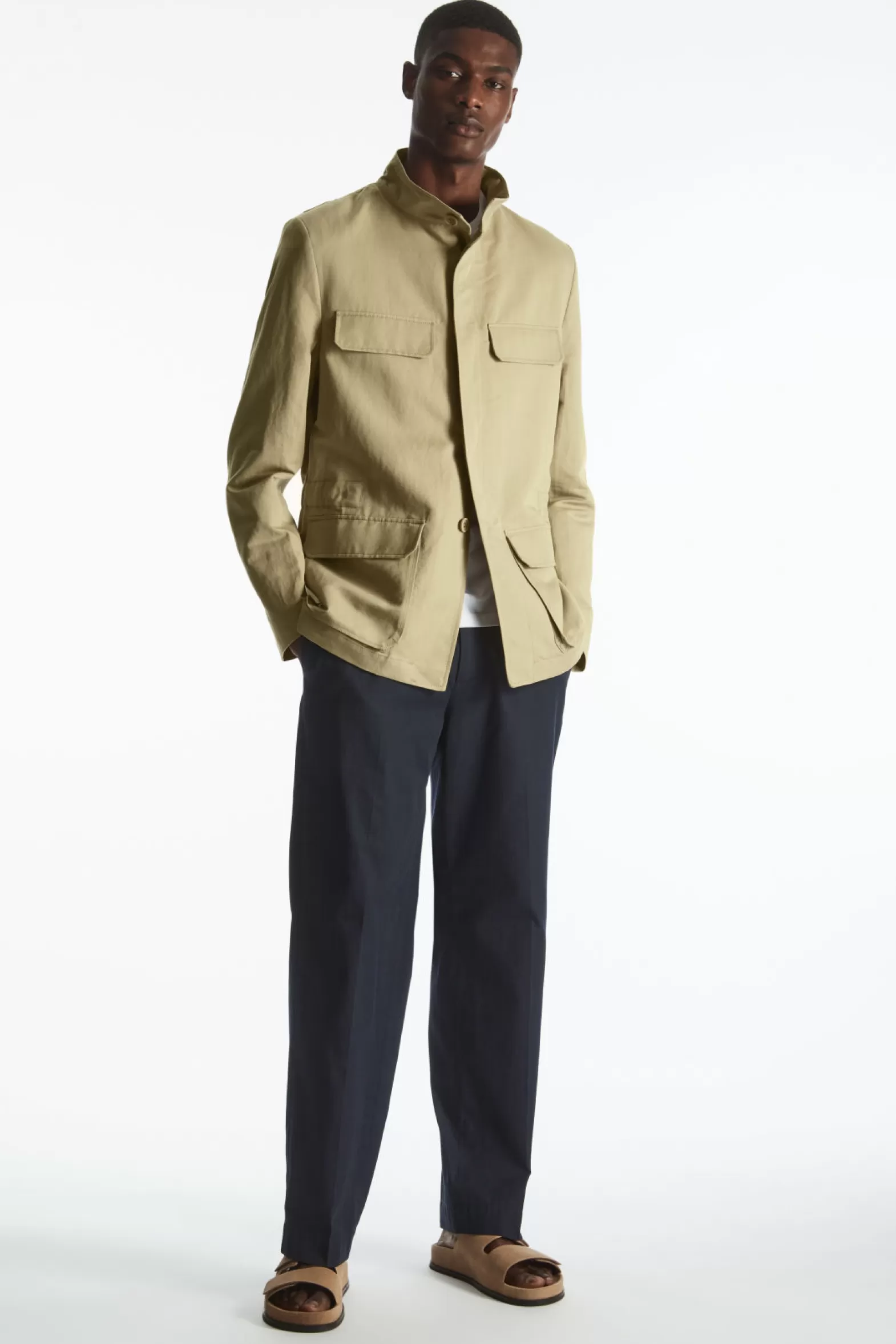 COS LINEN FIELD JACKET