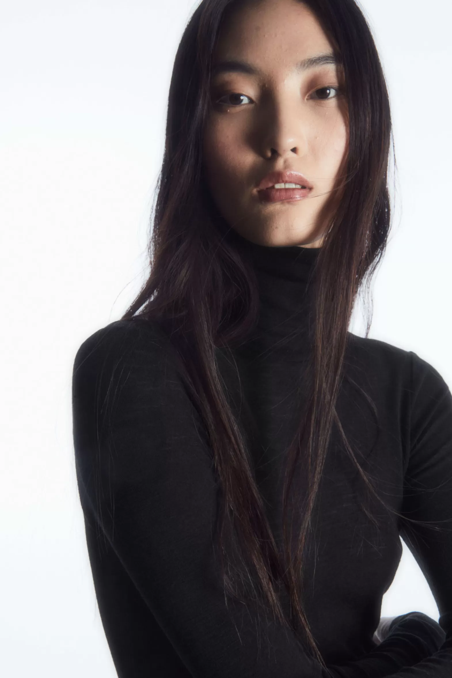 COS MERINO WOOL TURTLENECK TOP