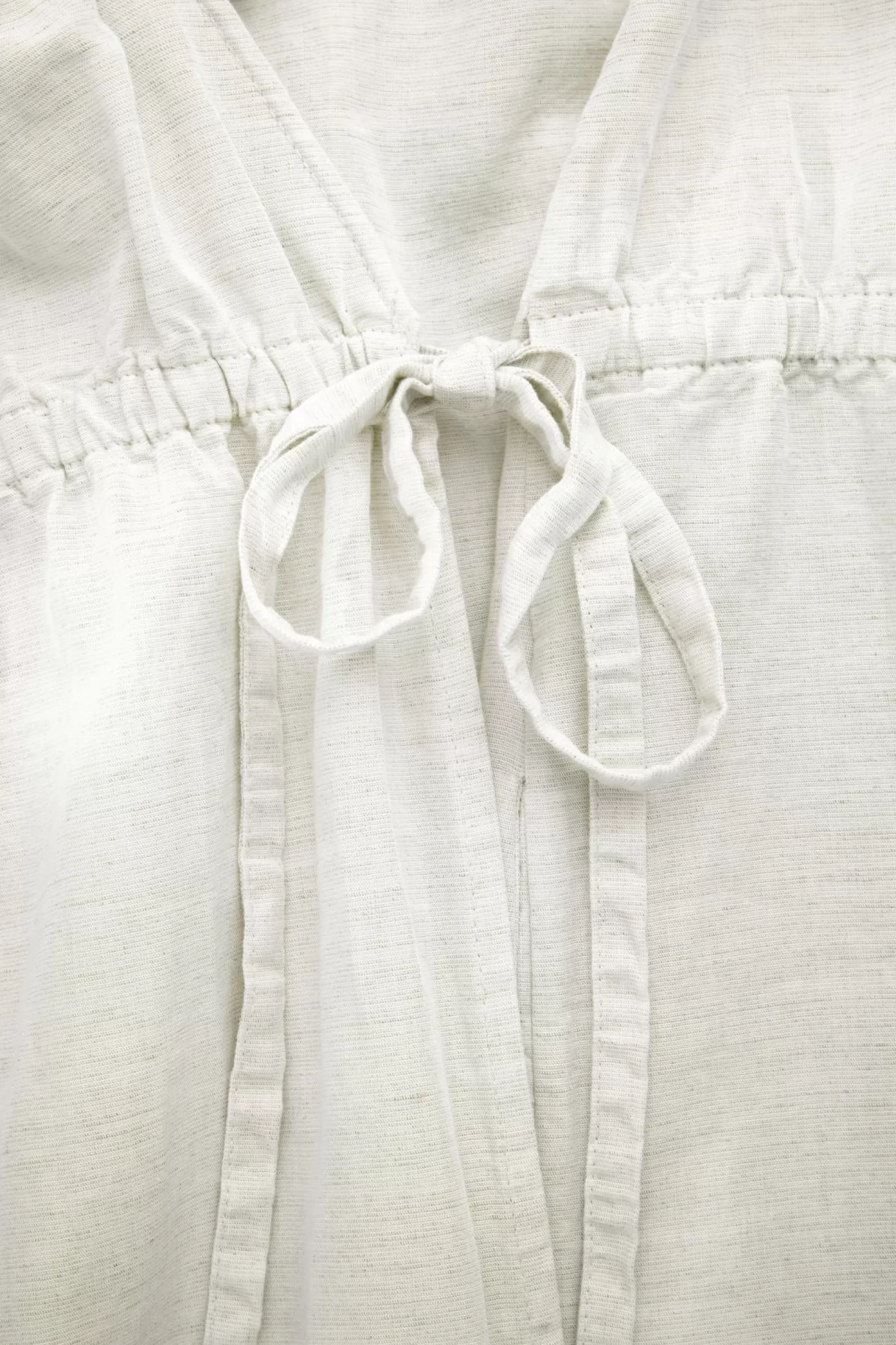 COS MINI LINEN-BLEND WRAP DRESS