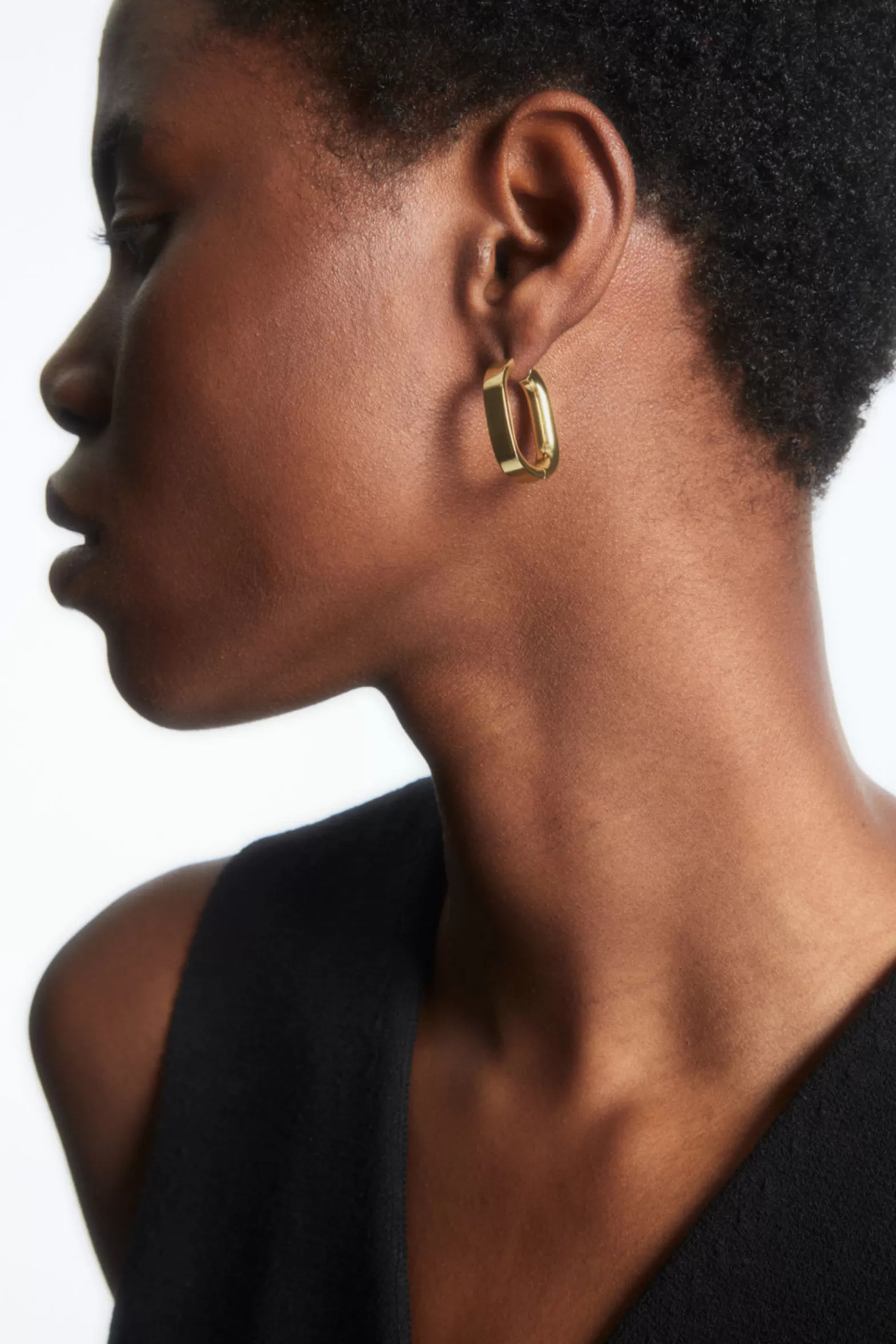 COS OVAL HOOP EARRINGS