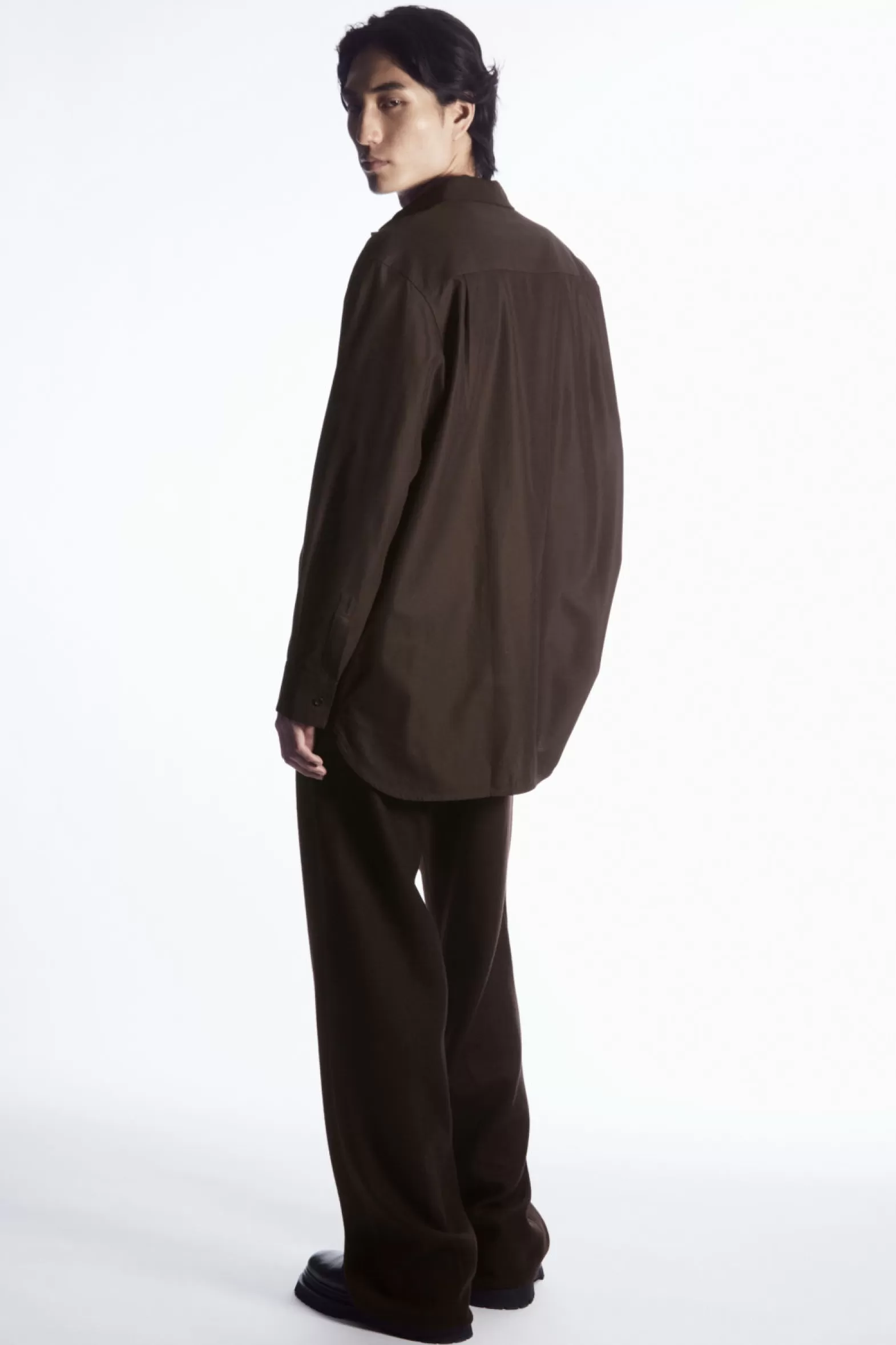 COS OVERSIZED COTTON-TWILL SHIRT