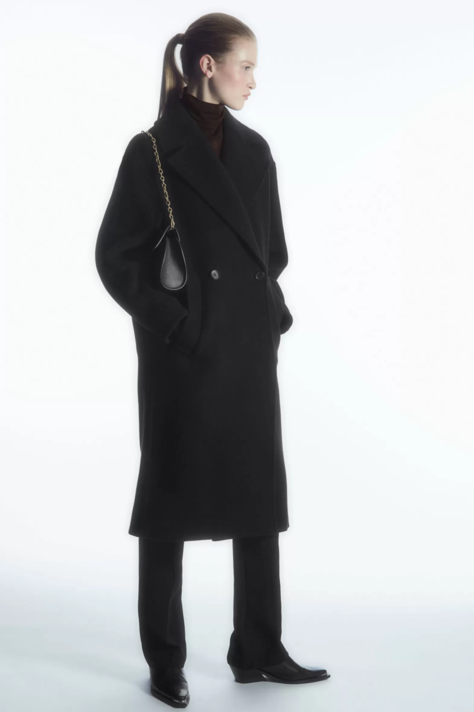 COS OVERSIZED DOUBLE-BREASTED WOOL COAT