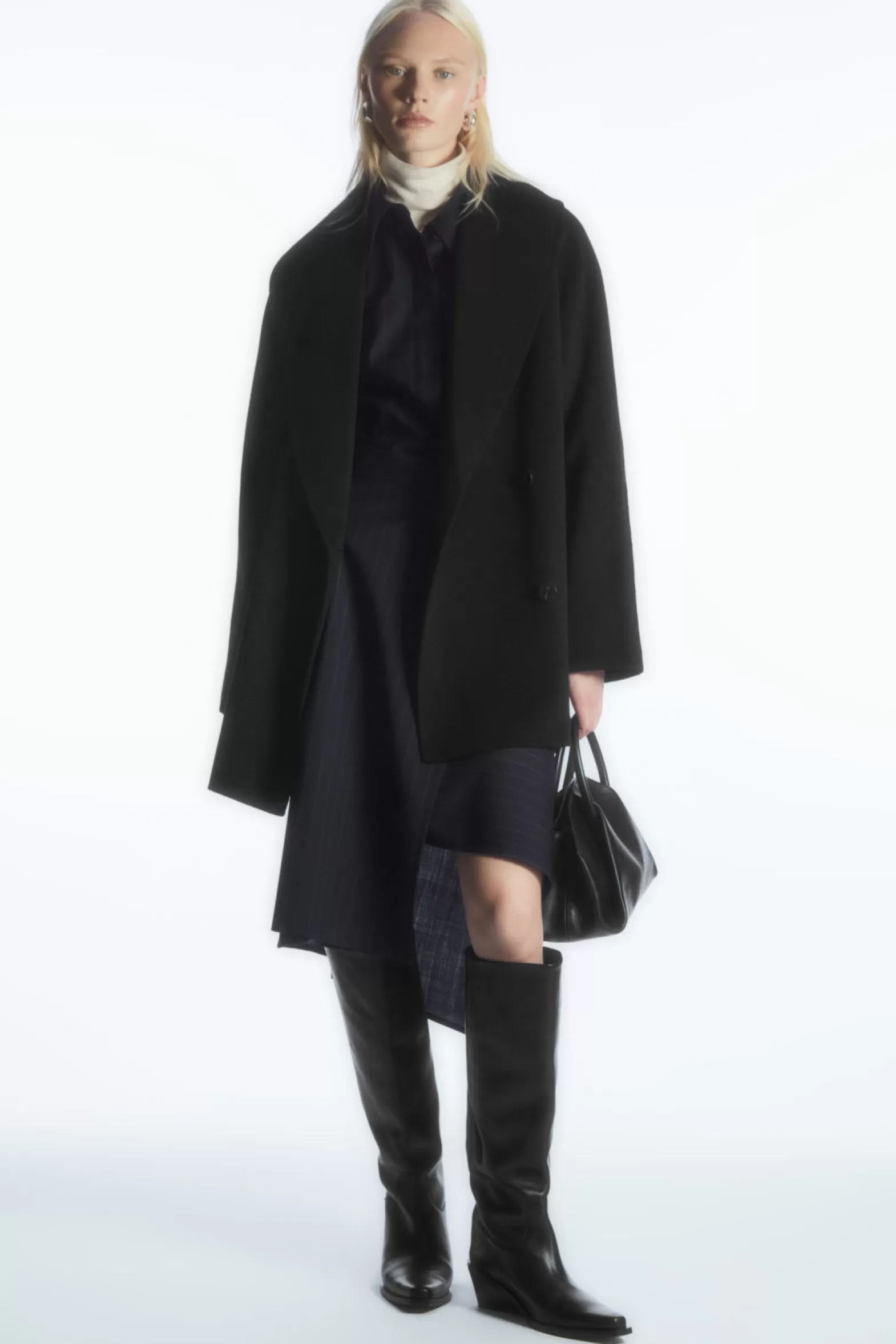 COS OVERSIZED SHAWL-COLLAR WOOL JACKET