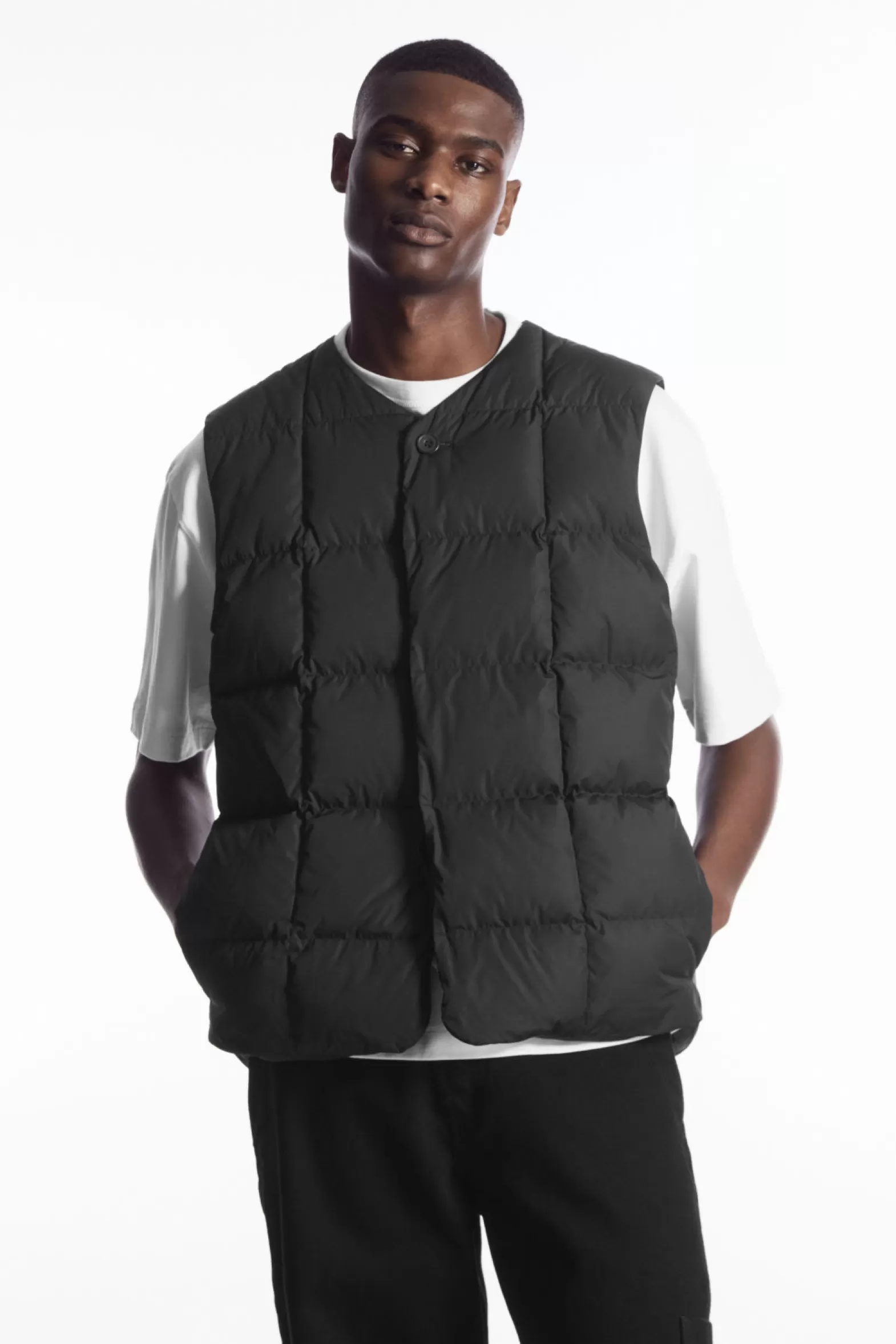 COS QUILTED PADDED LINER GILET