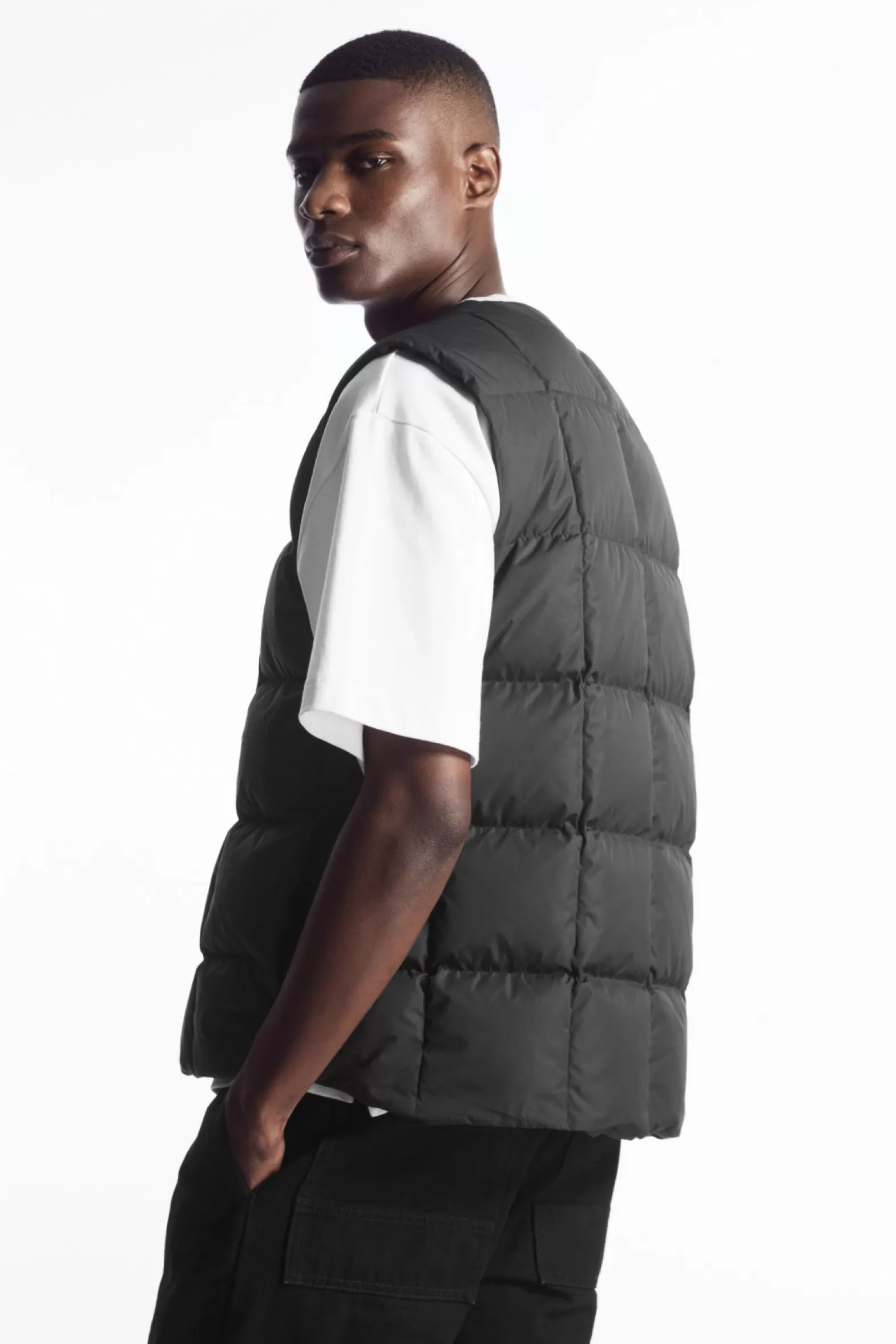 COS QUILTED PADDED LINER GILET