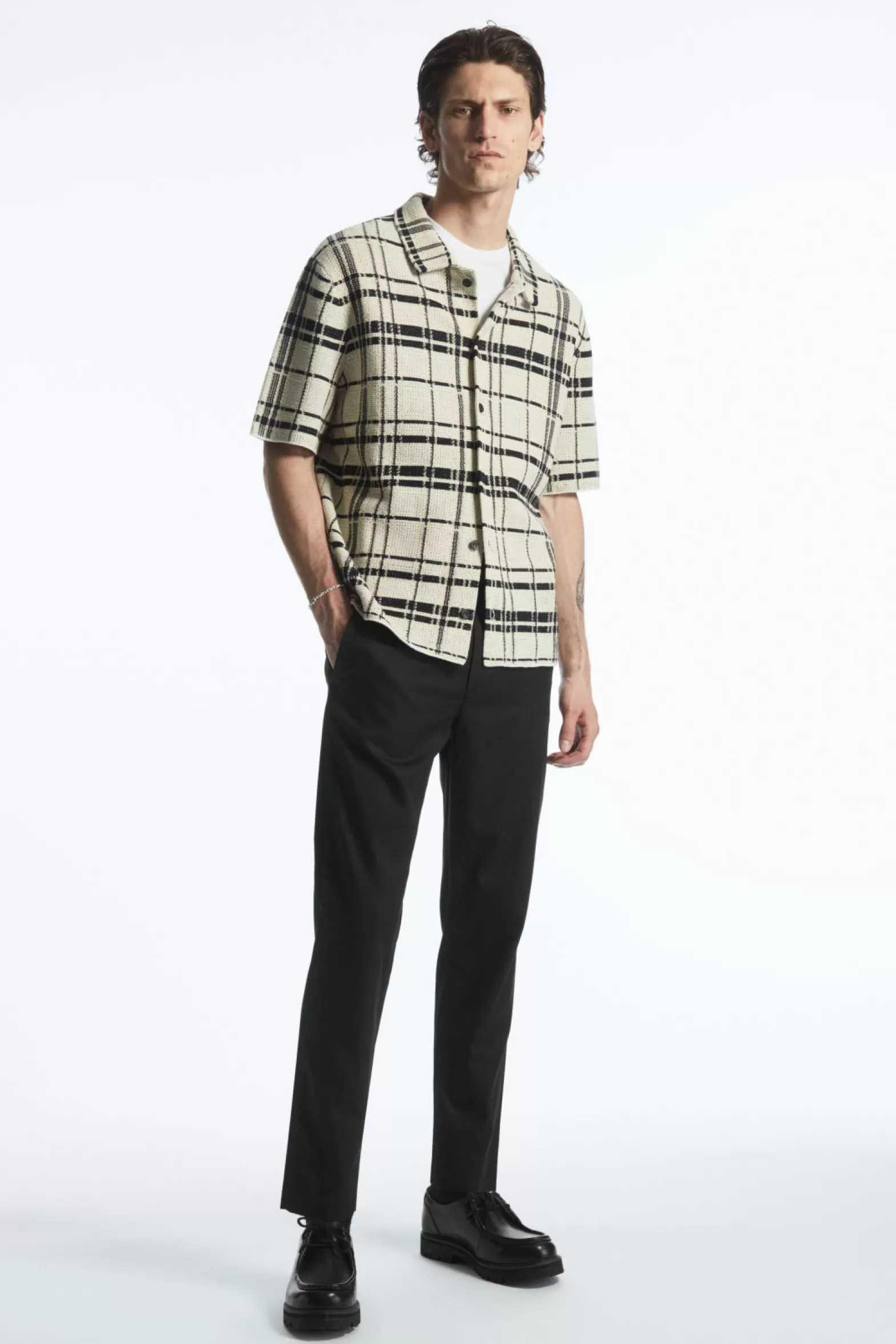 COS REGULAR-FIT TAPERED TROUSERS