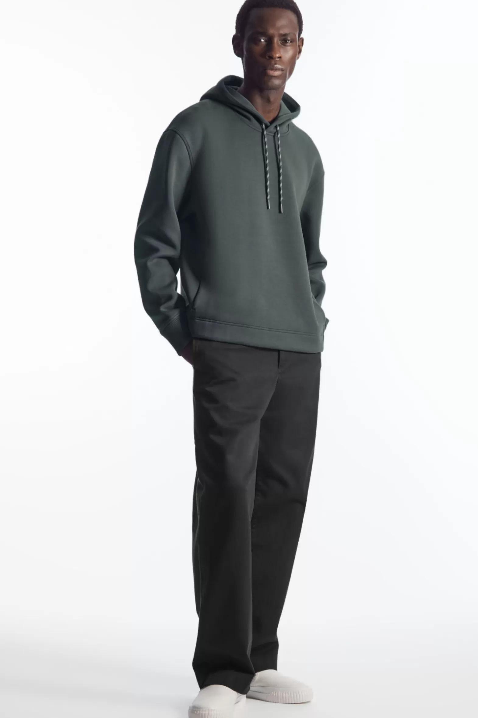 COS RELAXED-FIT SCUBA HOODIE