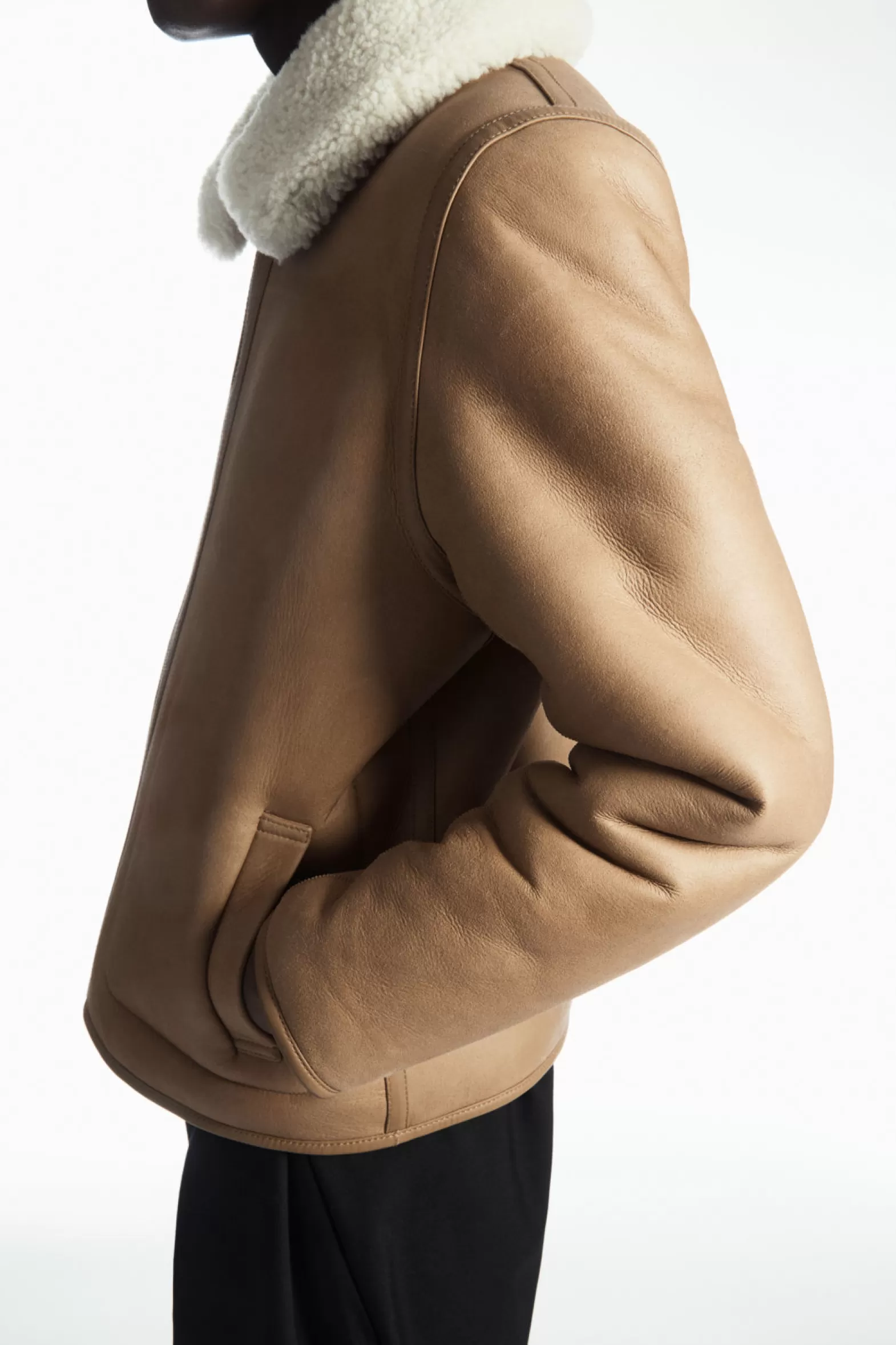 COS REVERSIBLE SHEARLING JACKET