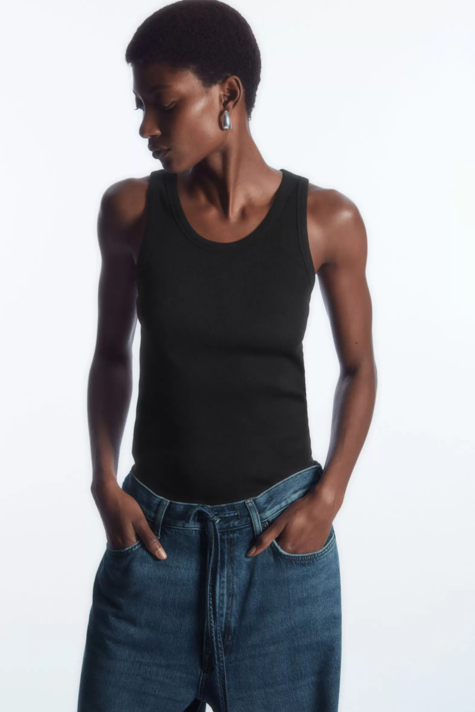 COS RIBBED TANK TOP