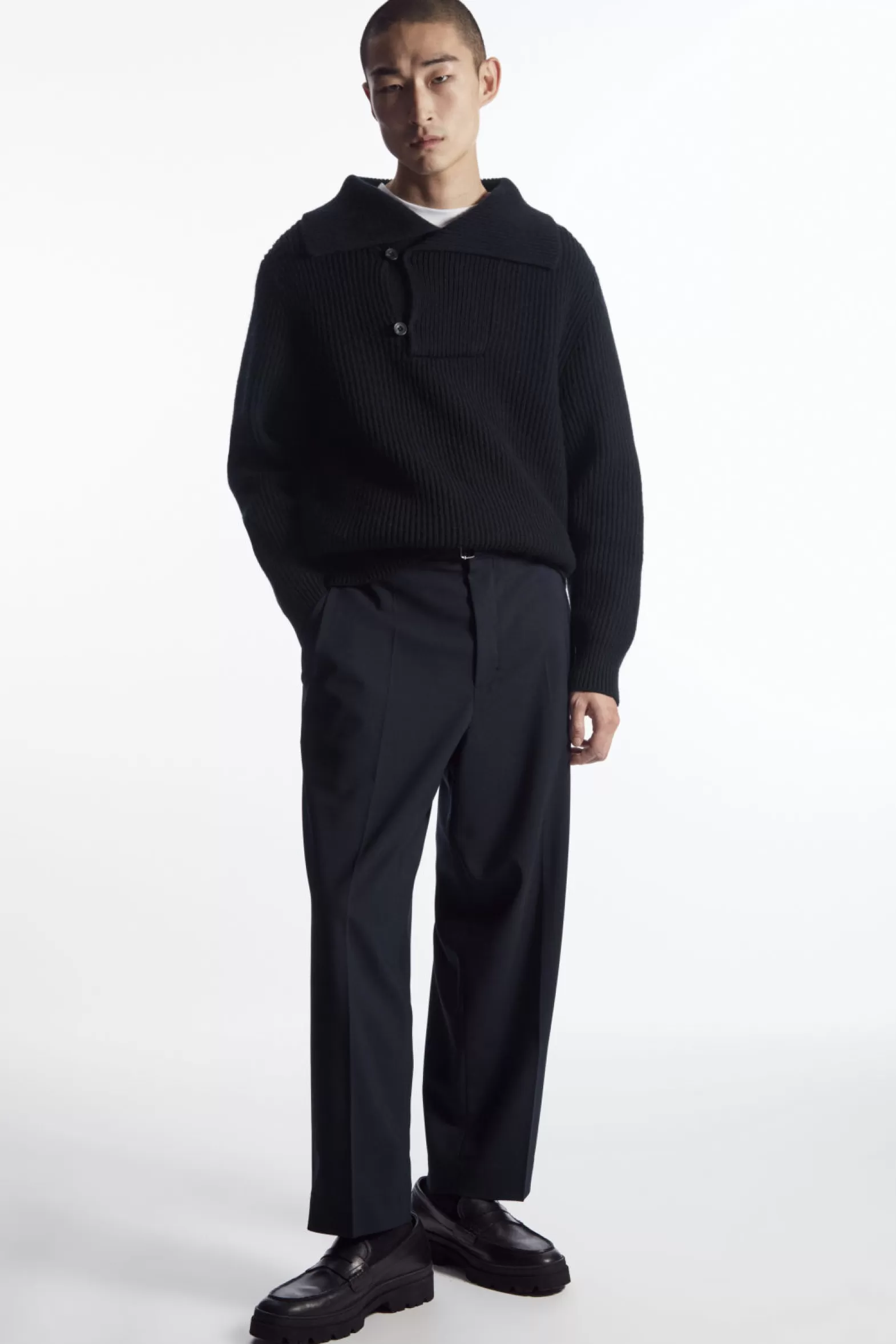 COS SAILOR-COLLAR WOOL JUMPER