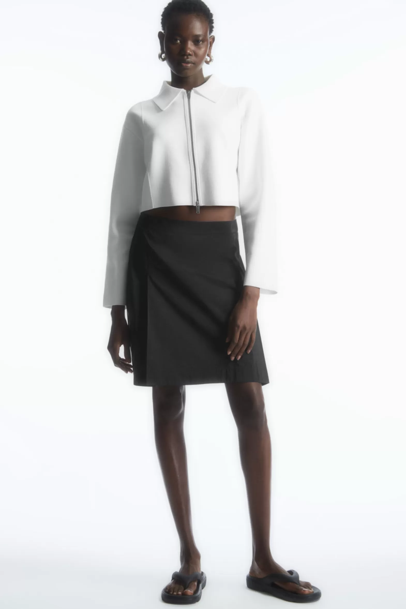 COS SHELL-PANEL A-LINE MINI SKIRT