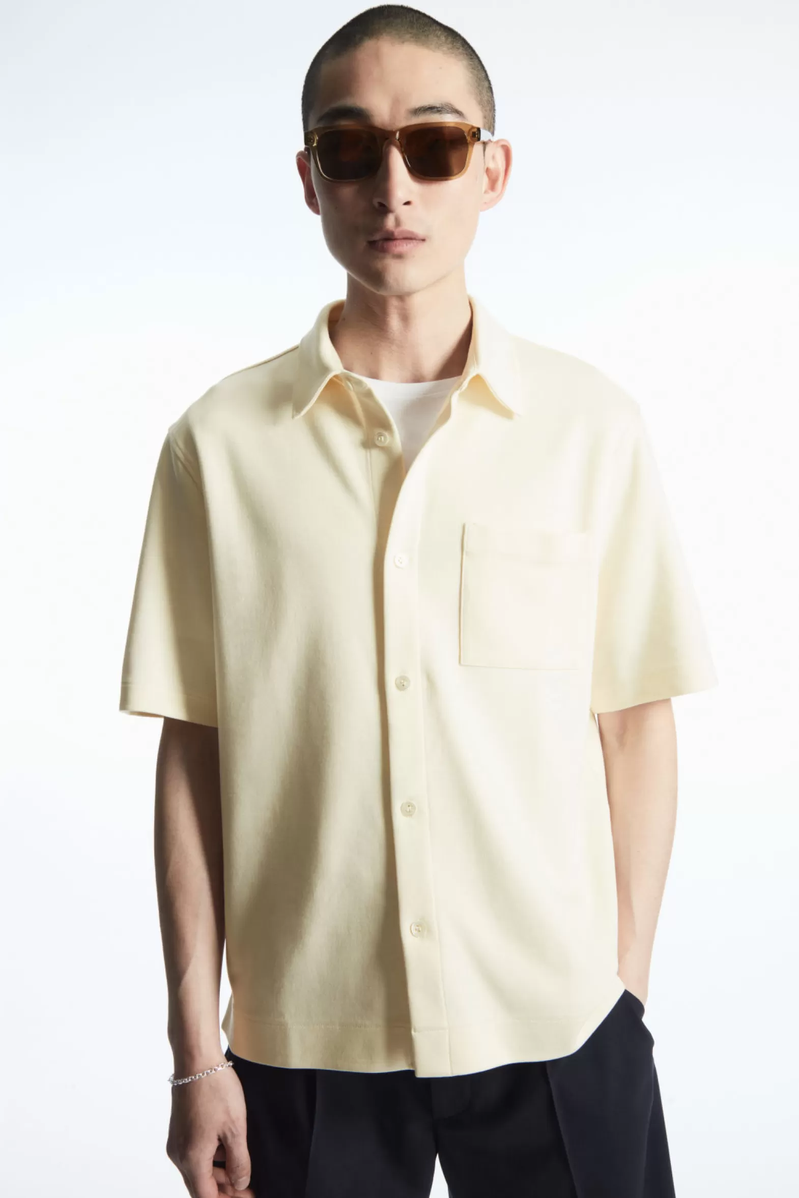 COS SHORT-SLEEVED JERSEY SHIRT