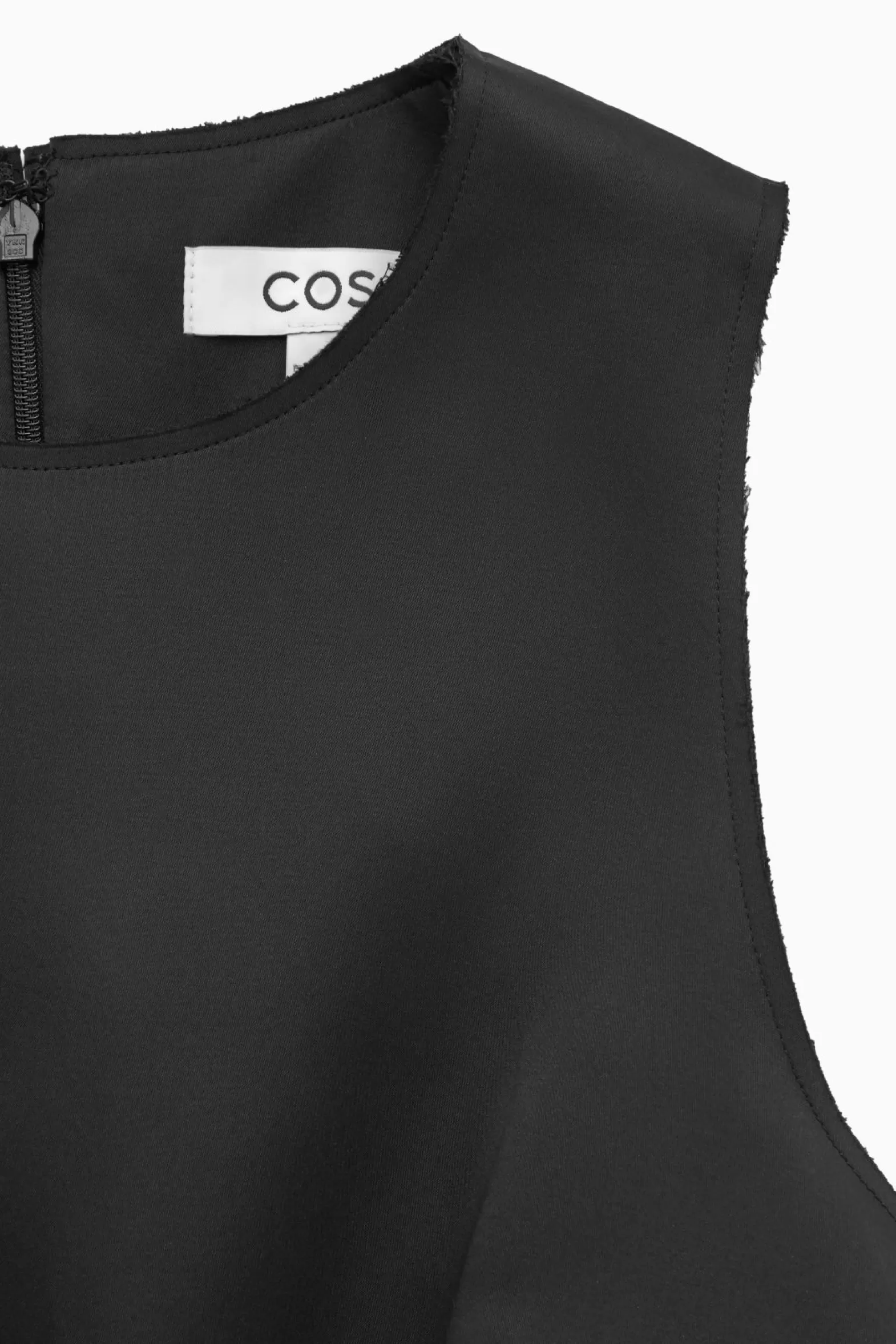 COS SLIM-FIT SATIN MINI DRESS