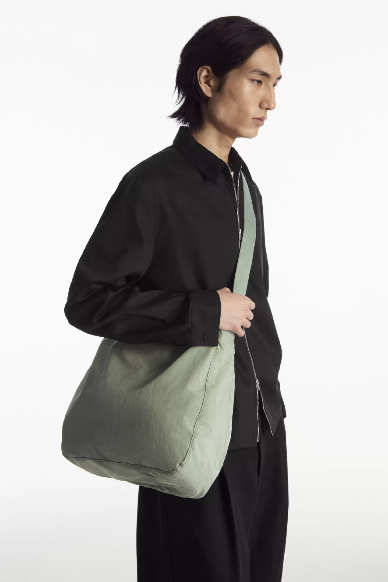 COS SLOUCHY NYLON MESSENGER BAG