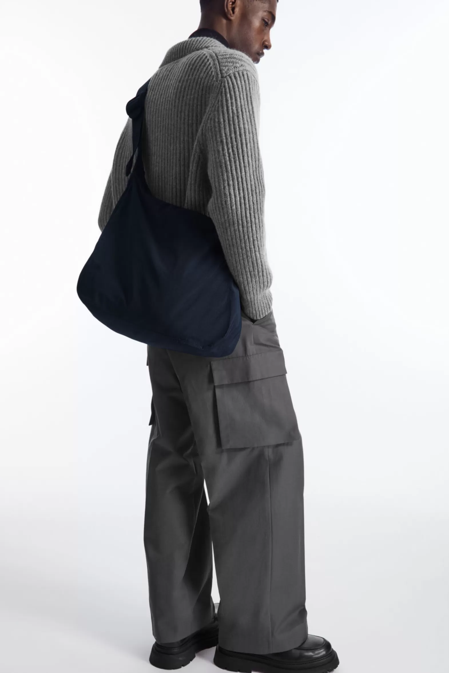 COS SLOUCHY NYLON MESSENGER BAG