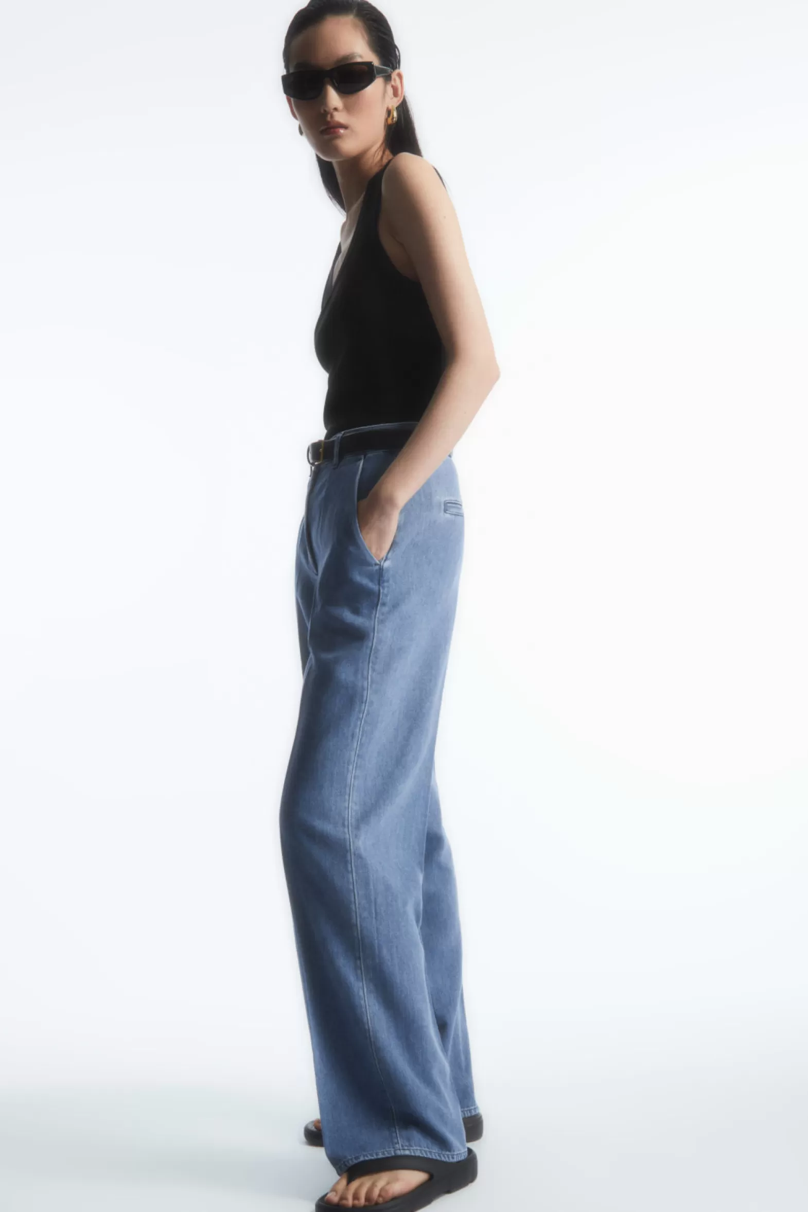 COS STRAIGHT-LEG DENIM TROUSERS