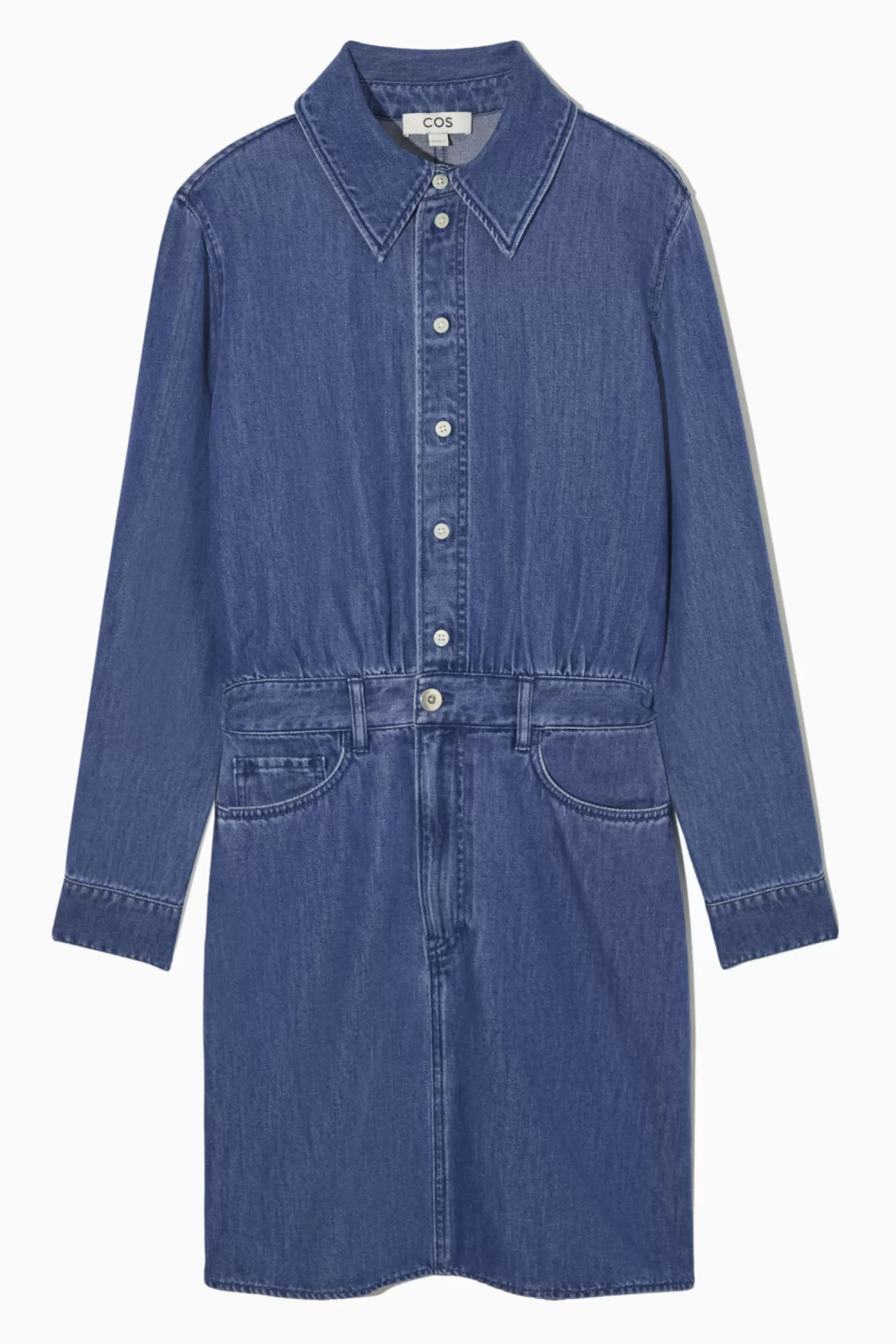 COS STRUCTURED DENIM SHIRT DRESS