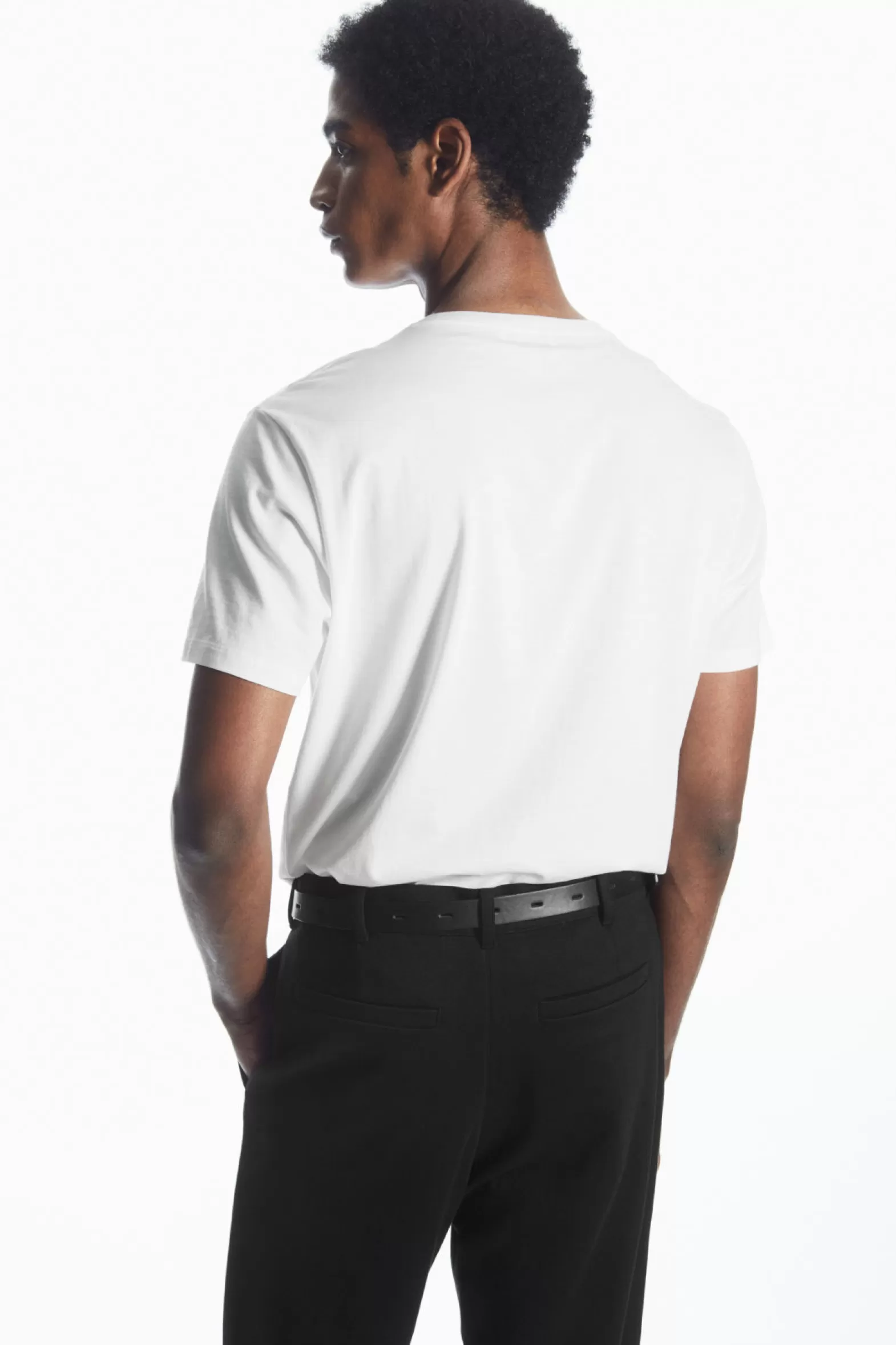 COS TAPERED COTTON-JERSEY TROUSERS