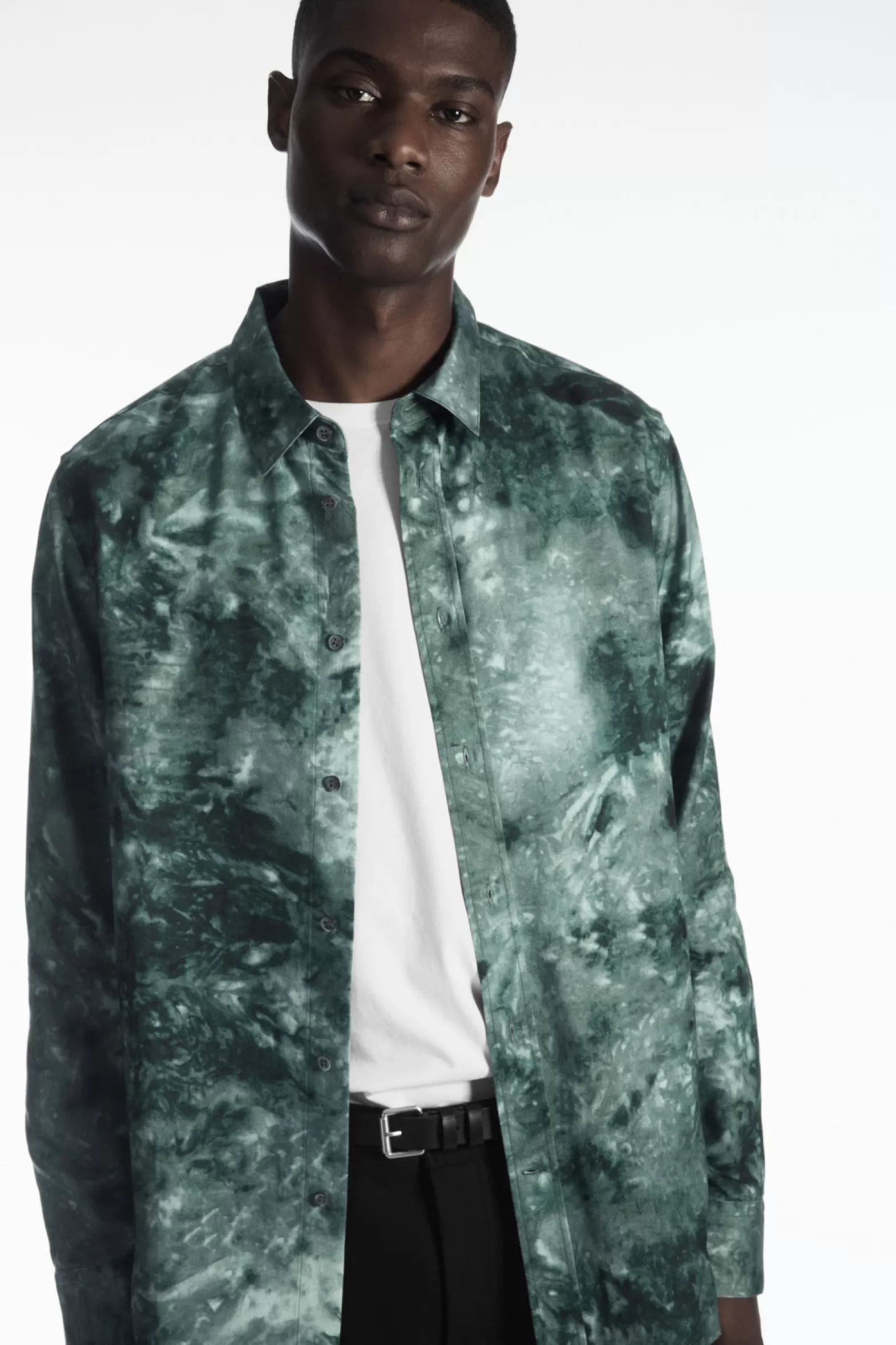 COS TIE-DYE PRINT FLUID SHIRT