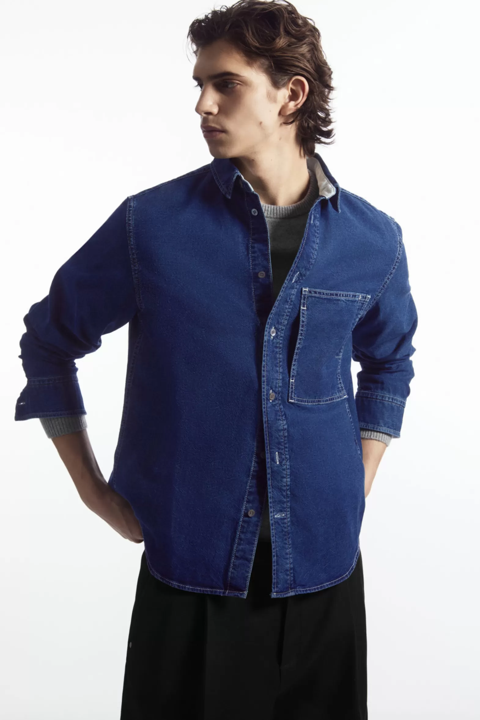 COS UTILITY COTTON OVERSHIRT