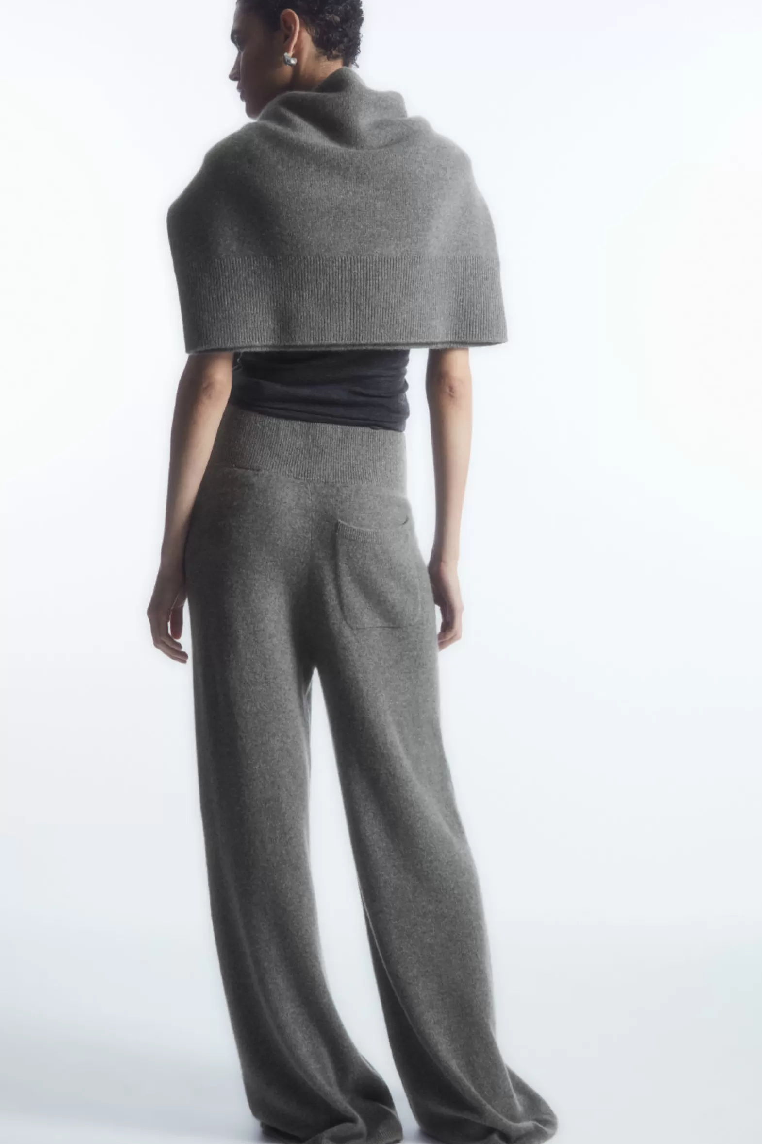 COS WIDE-LEG PURE CASHMERE TROUSERS